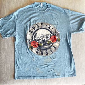 Guns N' Roses Bullet Logo XL Distressed Blue